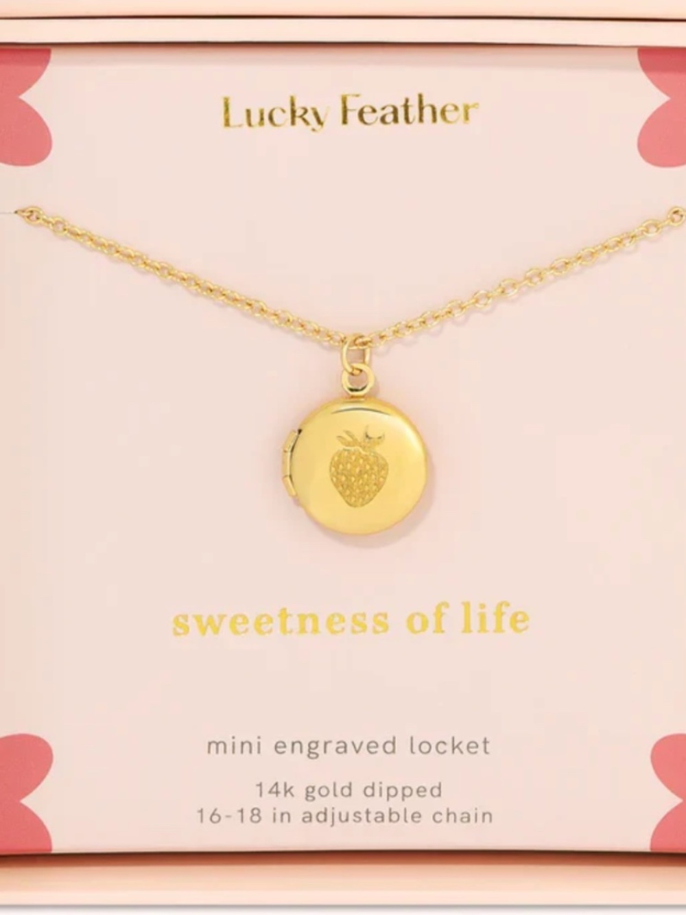 MINI STRAWBERRY LOCKET
